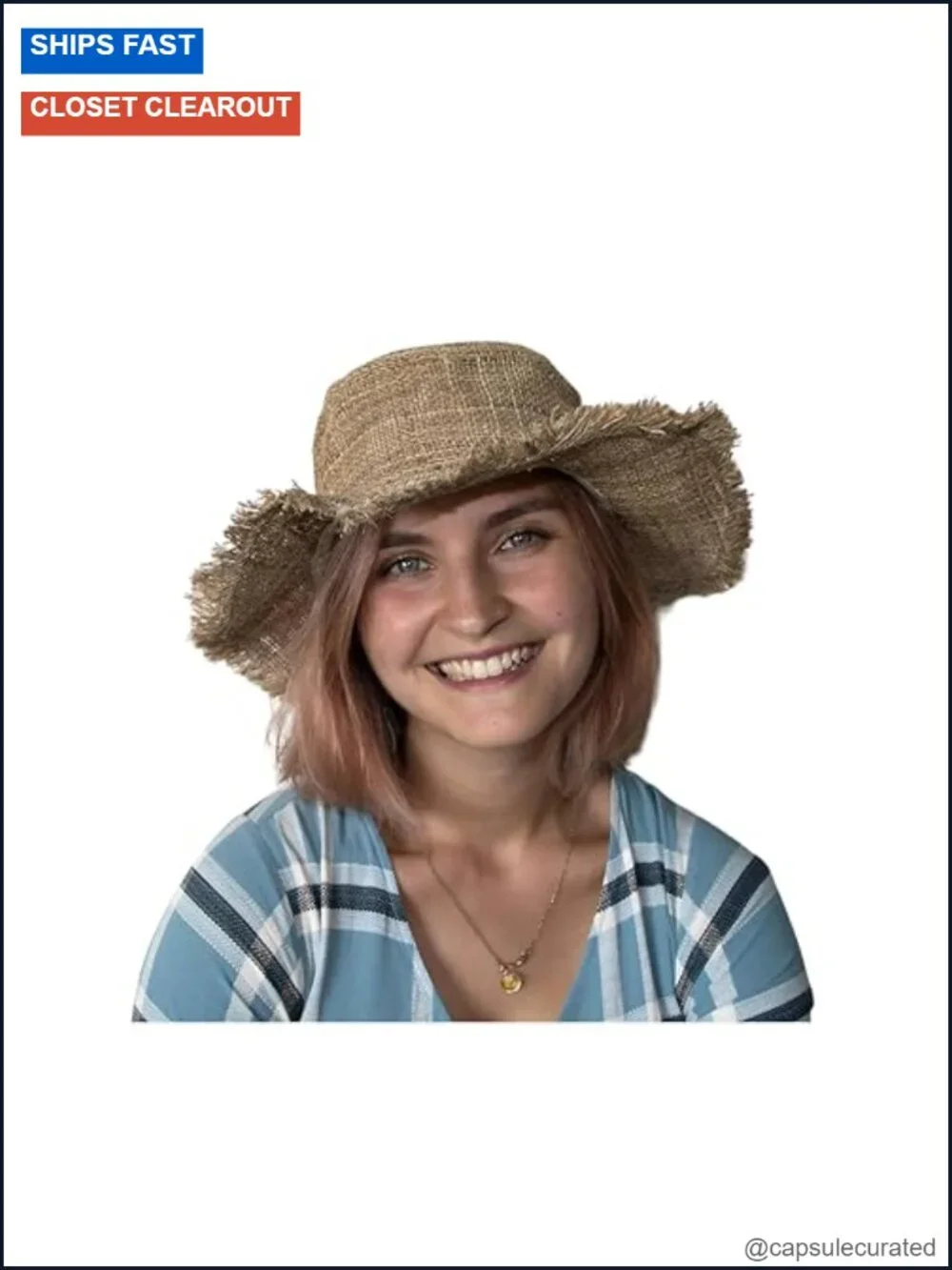 Hemp Sun Hat Wired Wide Brim Foldable Packable Adult M/L/XXL